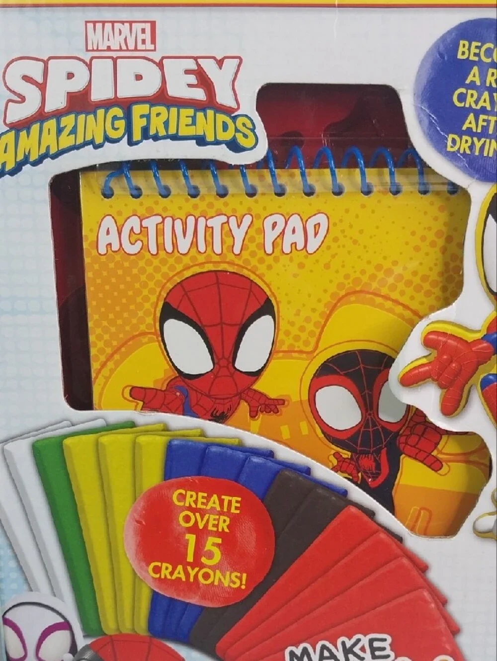 Marvel Spidey and His Amazing Friends Make Crayons from Clay Activity Set - Red